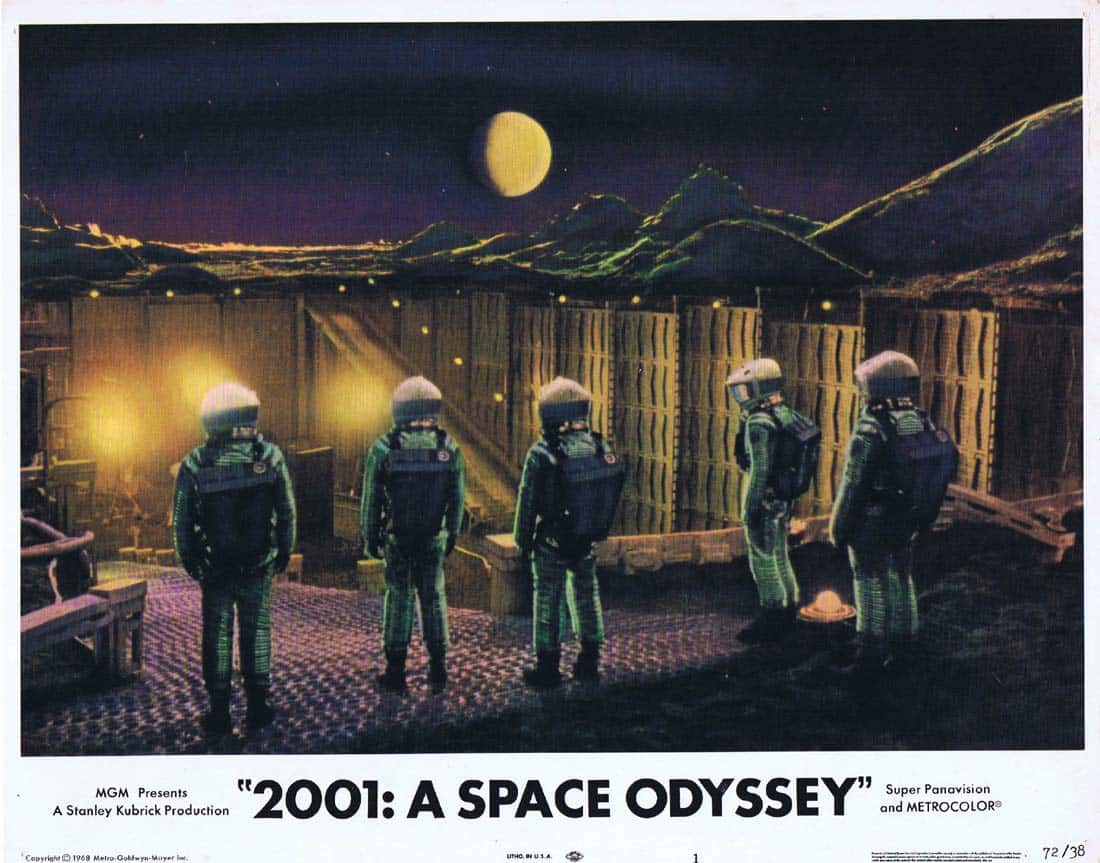 2001 A SPACE ODYSSEY Original 1972r US Lobby Card 1 Keir Dullea Stanley Kubrick