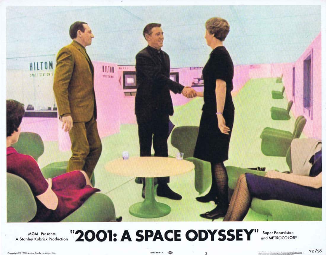 2001 A SPACE ODYSSEY Original 1972r US Lobby Card 3 Keir Dullea Stanley Kubrick