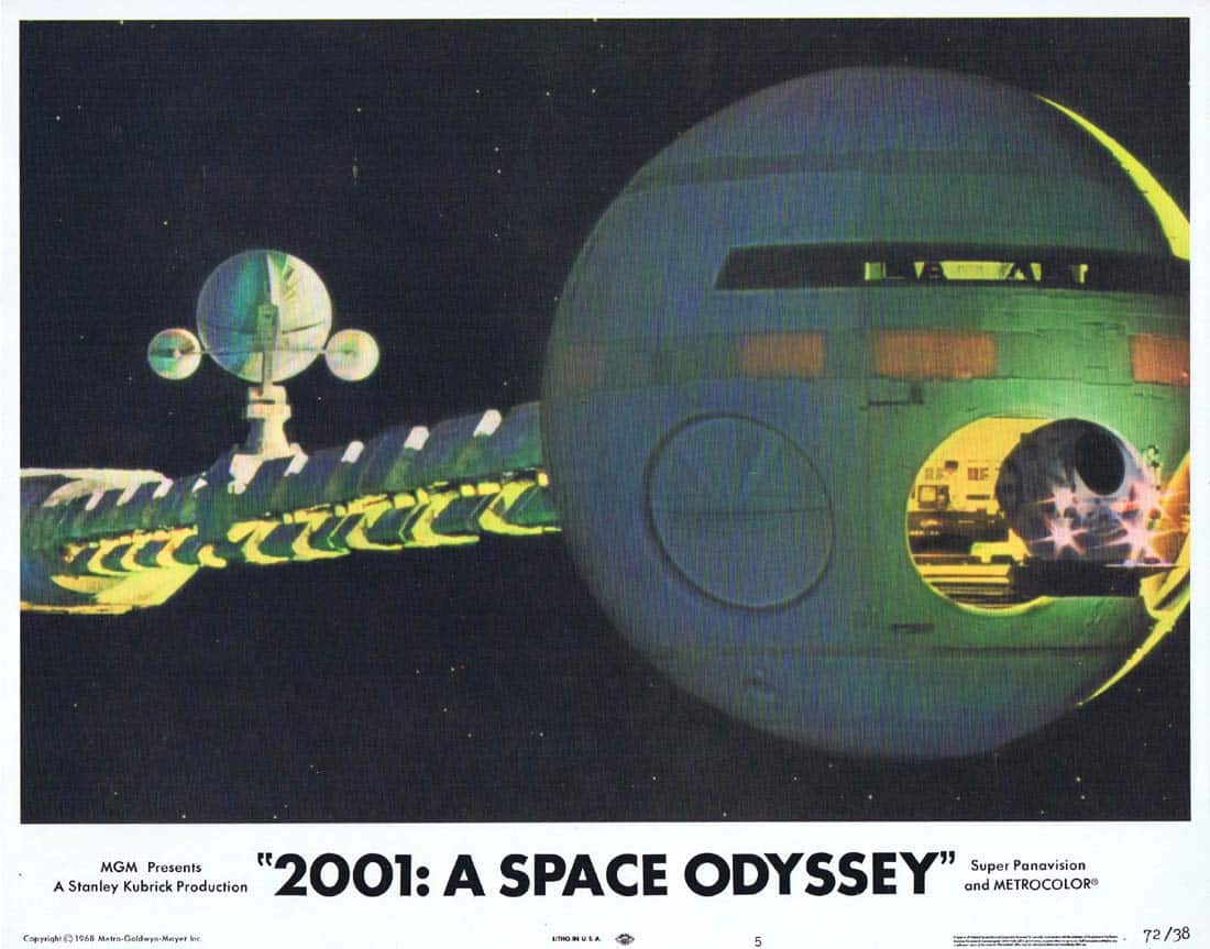 2001 A SPACE ODYSSEY Original 1972r US Lobby Card 5 Keir Dullea Stanley Kubrick