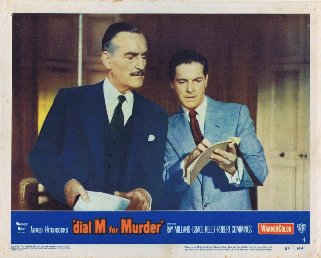 DIAL M FOR MURDER Lobby card 4 1954 Grace Kelly Alfred Hitchcock