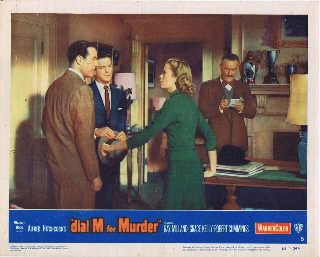 DIAL M FOR MURDER Lobby card 5 1954 Grace Kelly Alfred Hitchcock
