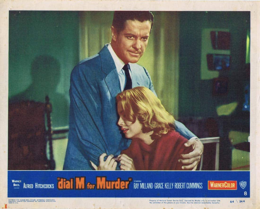 DIAL M FOR MURDER Lobby card 8 1954 Grace Kelly Alfred Hitchcock