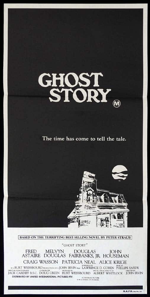 GHOST STORY Original Daybill Movie Poster Fred Astaire Melvyn Douglas Horror