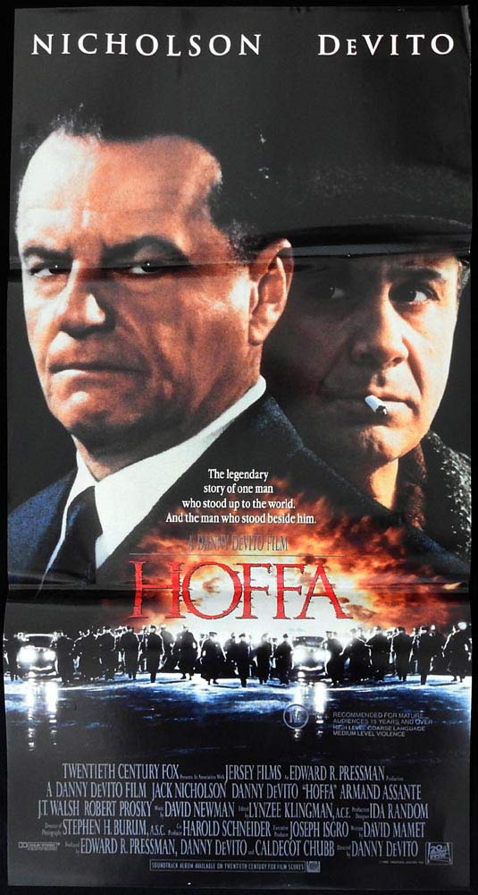HOFFA Original Daybill Movie Poster Jack Nicholson Danny DeVito Armand Assante
