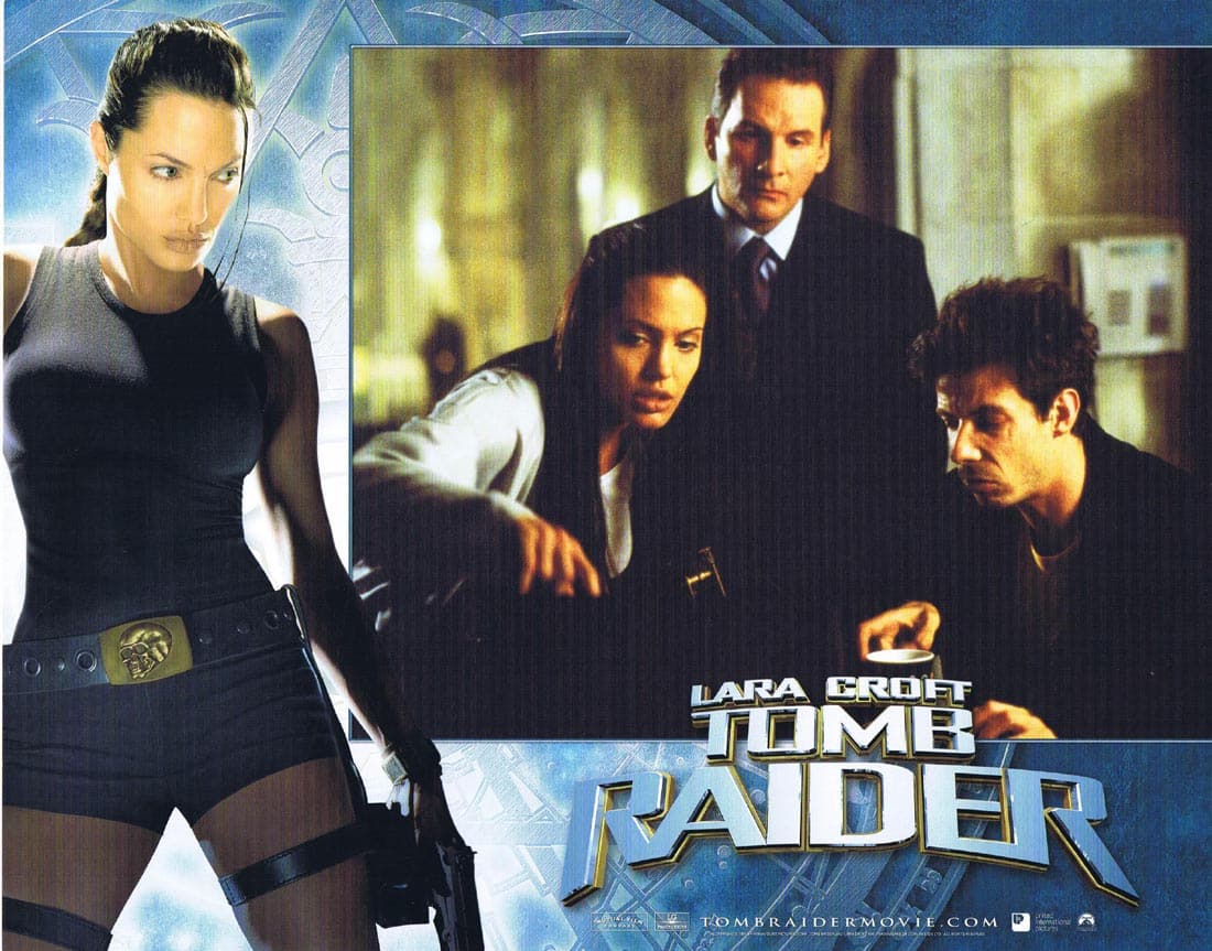 LARA CROFT TOMB RAIDER Original Lobby Card 6 Angelina Jolie Daniel Craig