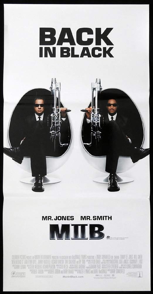 MEN IN BLACK II MIIB Original daybill Movie Poster Tommy Lee Jones Will Smith