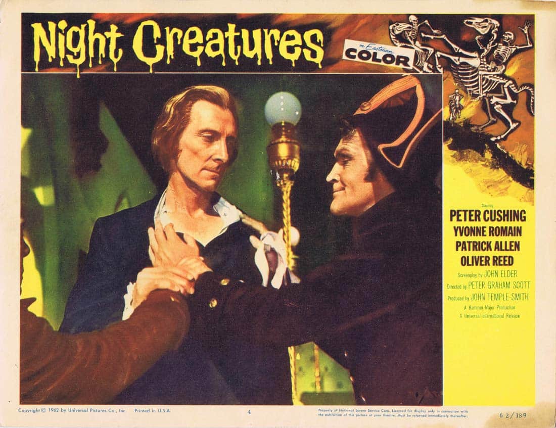 NIGHT CREATURES aka CAPTAIN CLEGG Lobby Card 4 Peter Cushing Hammer Horror