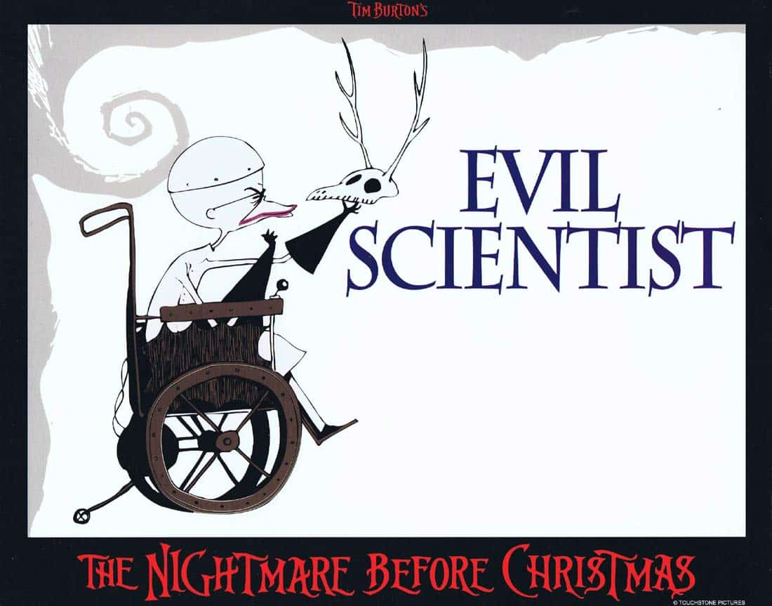THE NIGHTMARE BEFORE CHRISTMAS Lobby Card 1 Tim Burton Danny Elfman