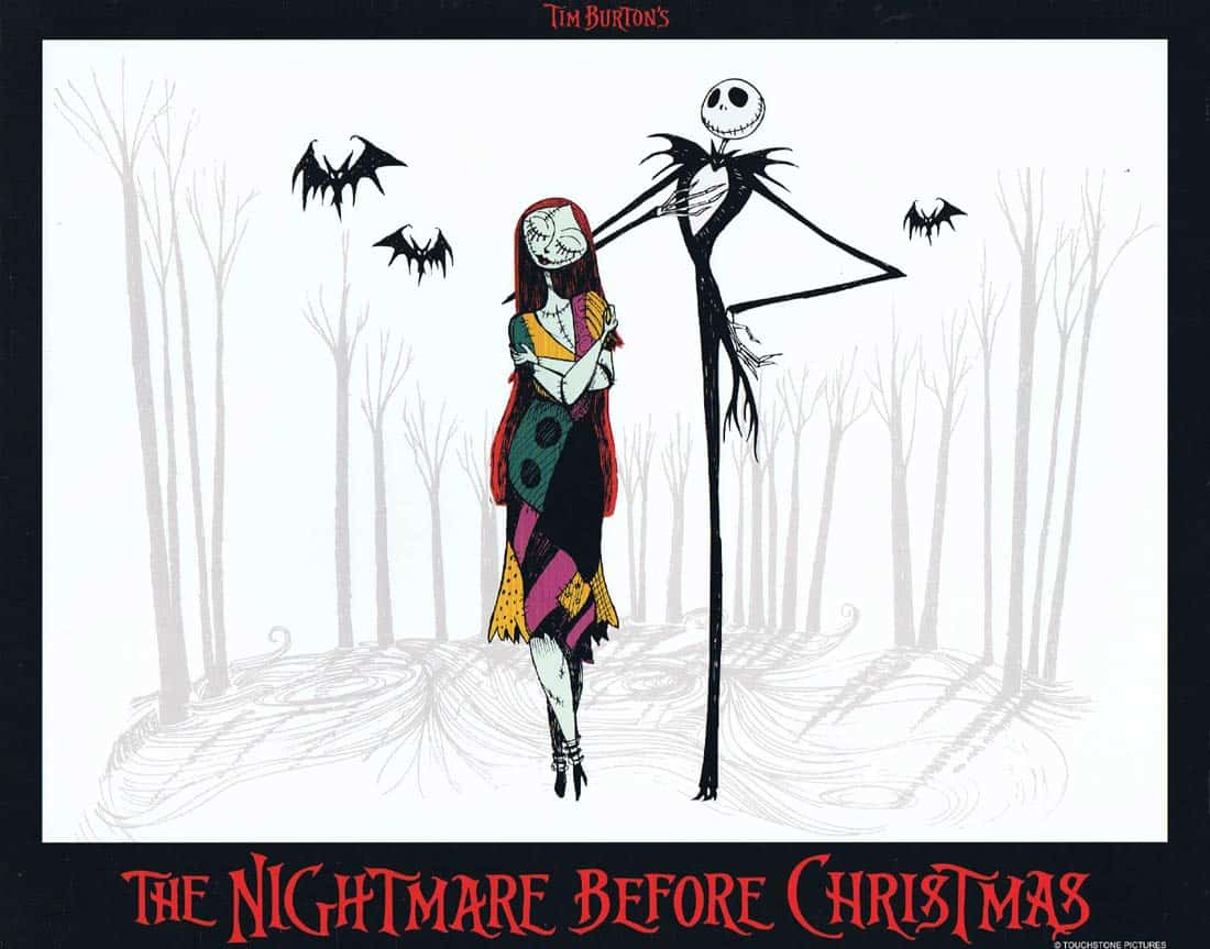 THE NIGHTMARE BEFORE CHRISTMAS Lobby Card 3 Tim Burton Danny Elfman