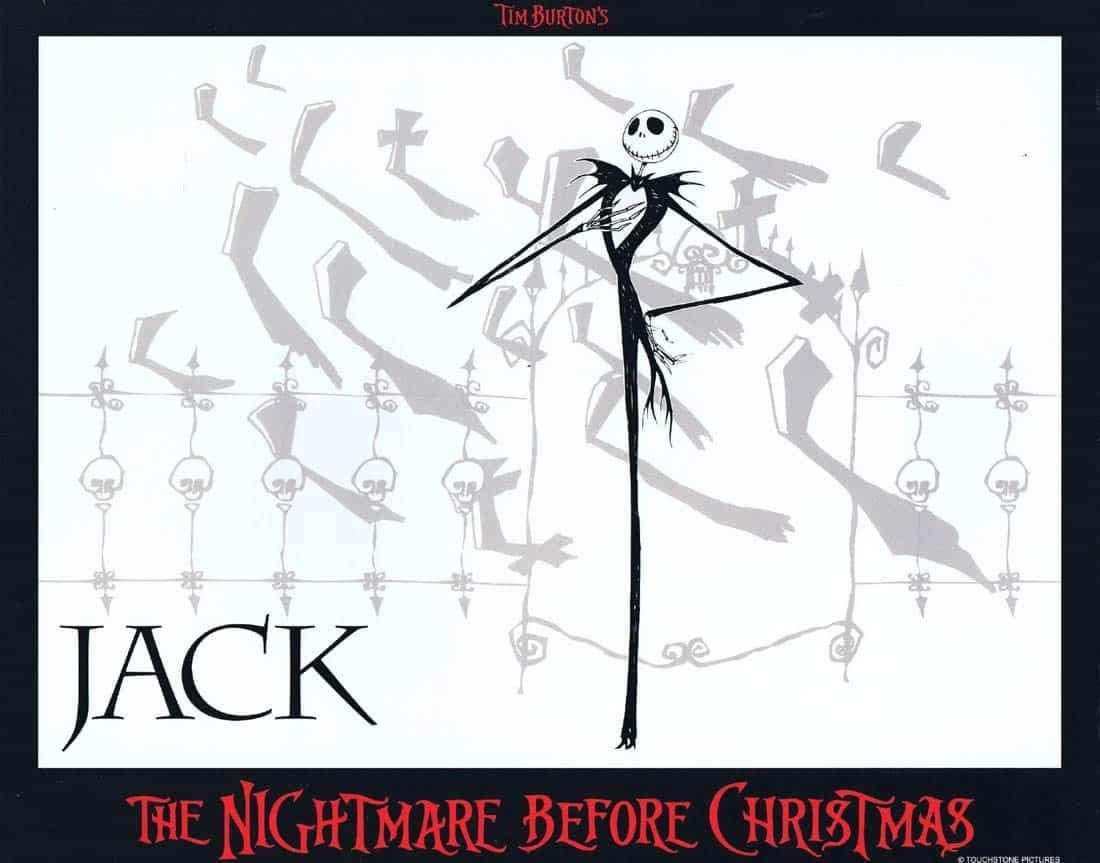 THE NIGHTMARE BEFORE CHRISTMAS Lobby Card 6 Tim Burton Danny Elfman