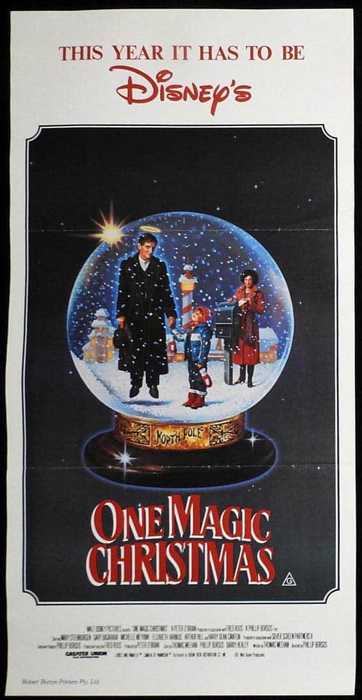 ONE MAGIC CHRISTMAS Original Daybill Movie poster Mary Steenburgen Disney Classic