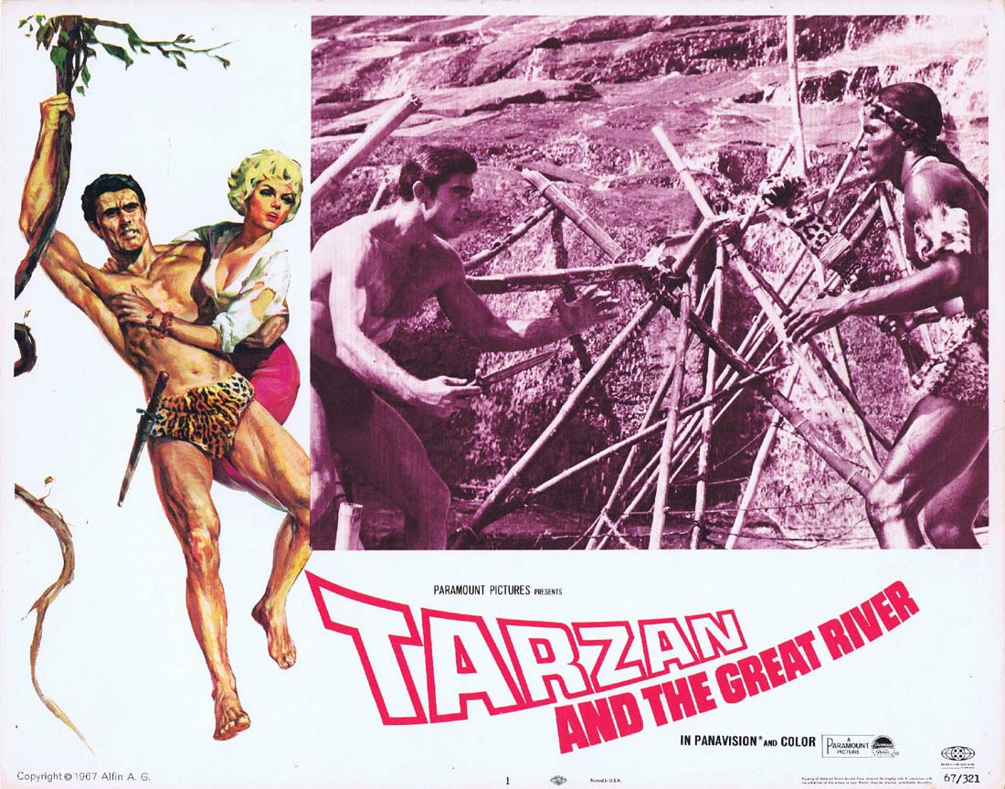TARZAN AND THE GREAT RIVER Original US Lobby Card 1 Mike Henry