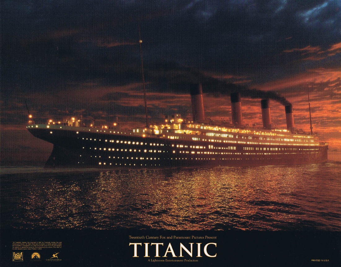 TITANIC Original US Lobby Card 10 Leonardo DiCaprio Kate Winslet