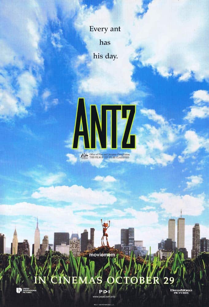 ANTZ Original Advance DS Daybill Movie Poster Sylvester Stallone Sharon Stone