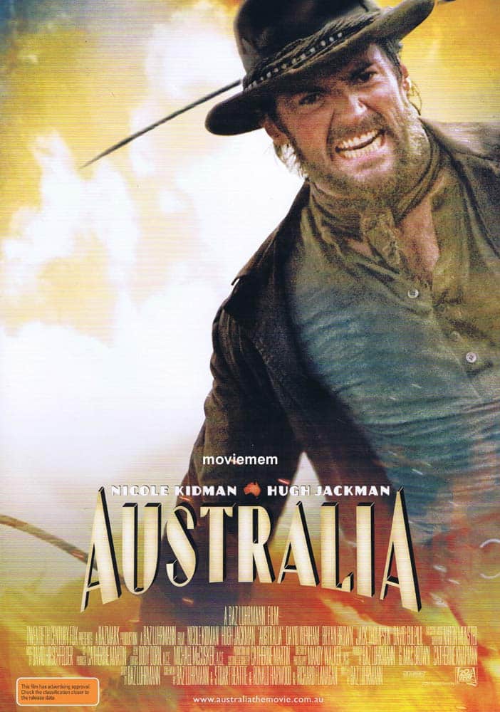 AUSTRALIA Original Mini Daybill Movie Poster Nicole Kidman Hugh Jackman A