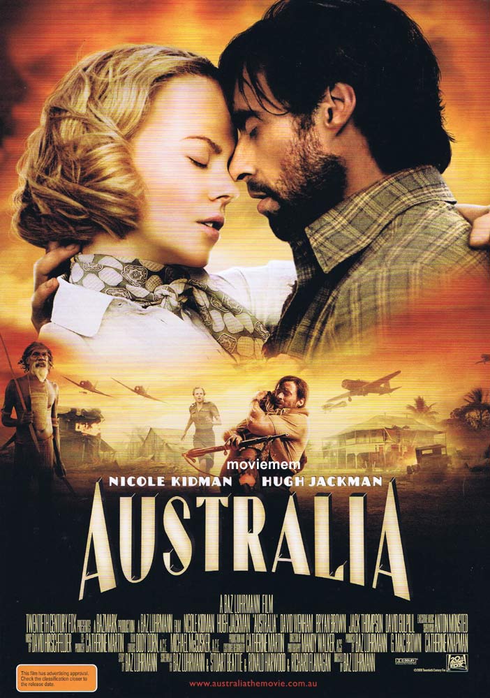 AUSTRALIA Original Mini Daybill Movie Poster Nicole Kidman Hugh Jackman C