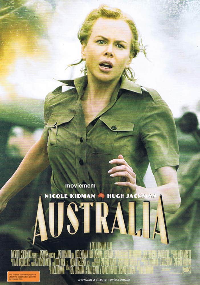 AUSTRALIA Original Mini Daybill Movie Poster Nicole Kidman Hugh Jackman D