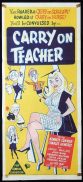 CARRY ON TEACHER Original Daybill Movie poster Kenneth Connor Charles Hawtrey