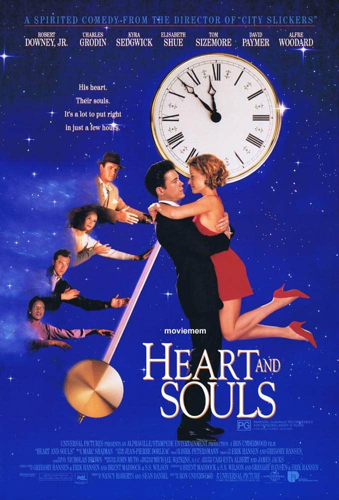 HEART AND SOULS Original Daybill Movie Poster Robert Downey Jr Kyra Sedgwick