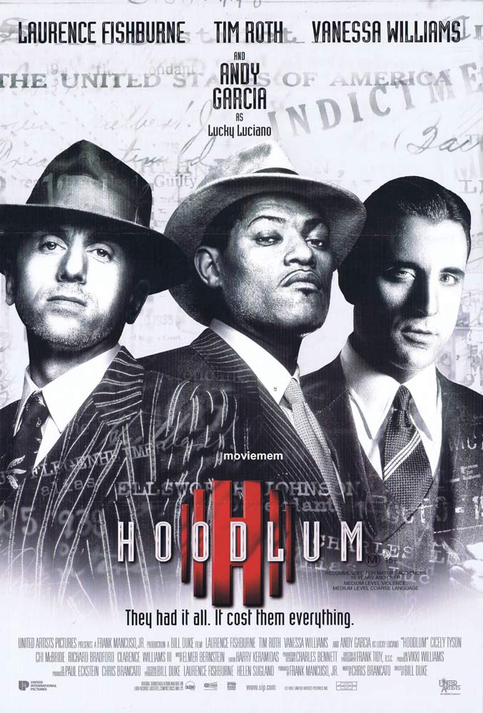 HOODLUM Original DS Daybill Movie Poster Laurence Fishburne Tim Roth Vanessa Williams