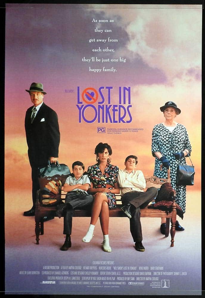 LOST IN YONKERS Australian One Sheet Movie poster Richard Dreyfuss Mercedes Ruehl