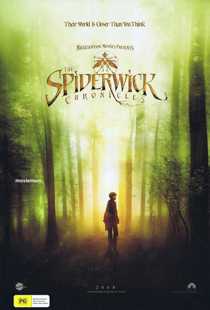 THE SPIDERWICK CHRONICLES Original Advance DS Daybill Movie poster Martin Short Nick Nolte Seth Rogen