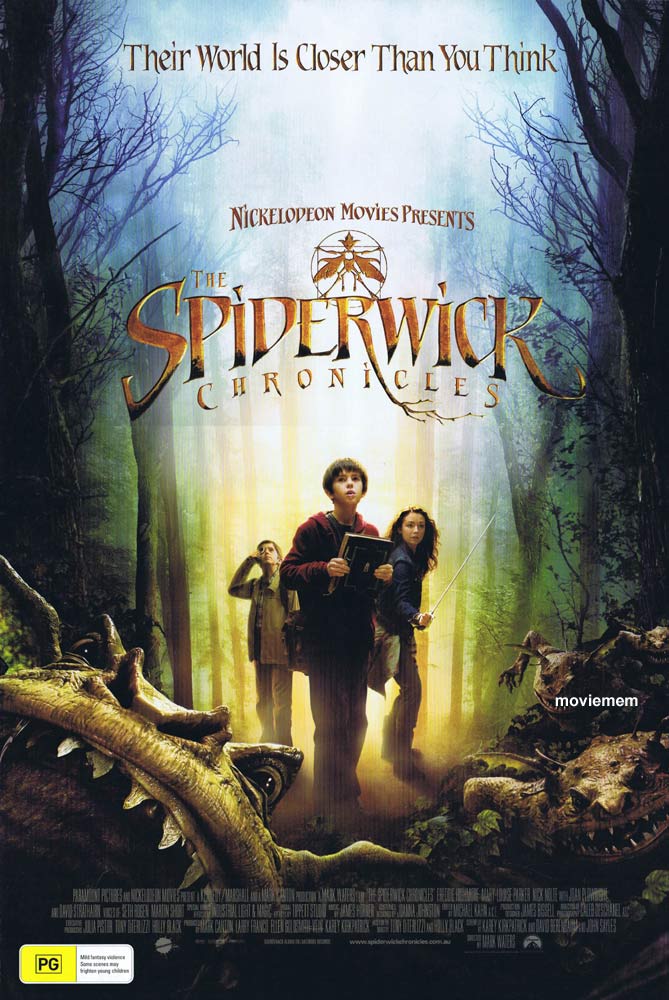 THE SPIDERWICK CHRONICLES Original DS Daybill Movie poster Martin Short Nick Nolte Seth Rogen