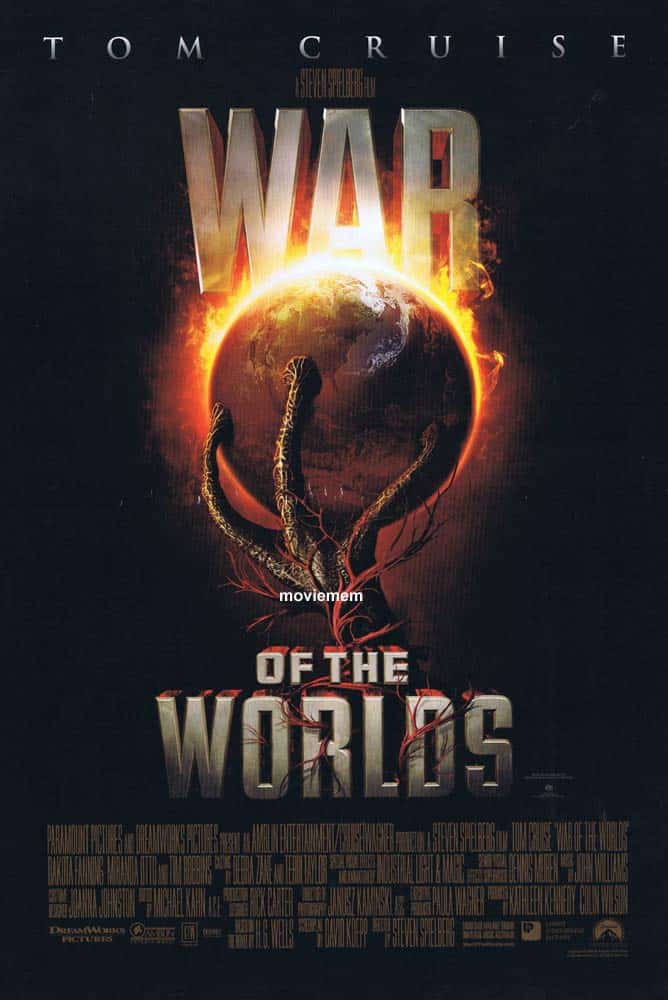WAR OF THE WORLDS Original DS Daybill Movie poster Tom Cruise Dakota Fanning