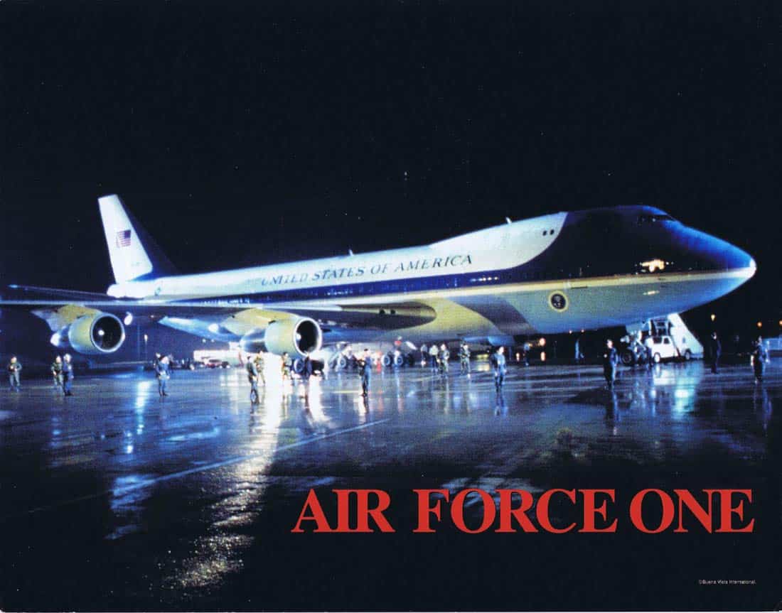 AIR FORCE ONE Original Lobby Card 1 Harrison Ford Gary Oldman Glenn Close
