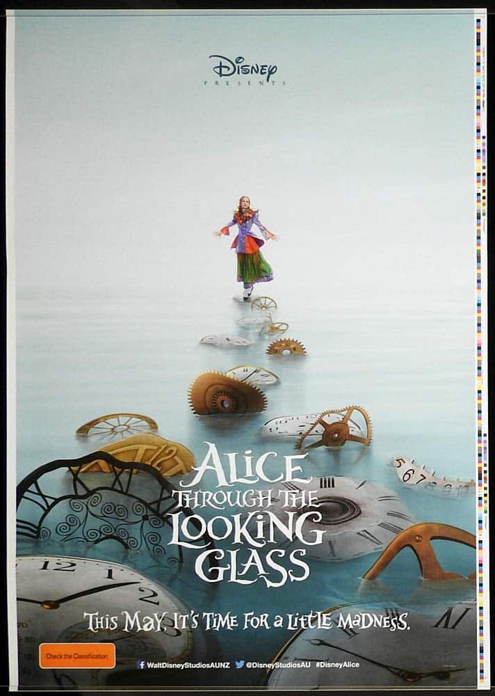 ALICE THROUGH THE LOOKING GLASS Original DS PRINTERS PROOF One sheet Movie Poster 2016