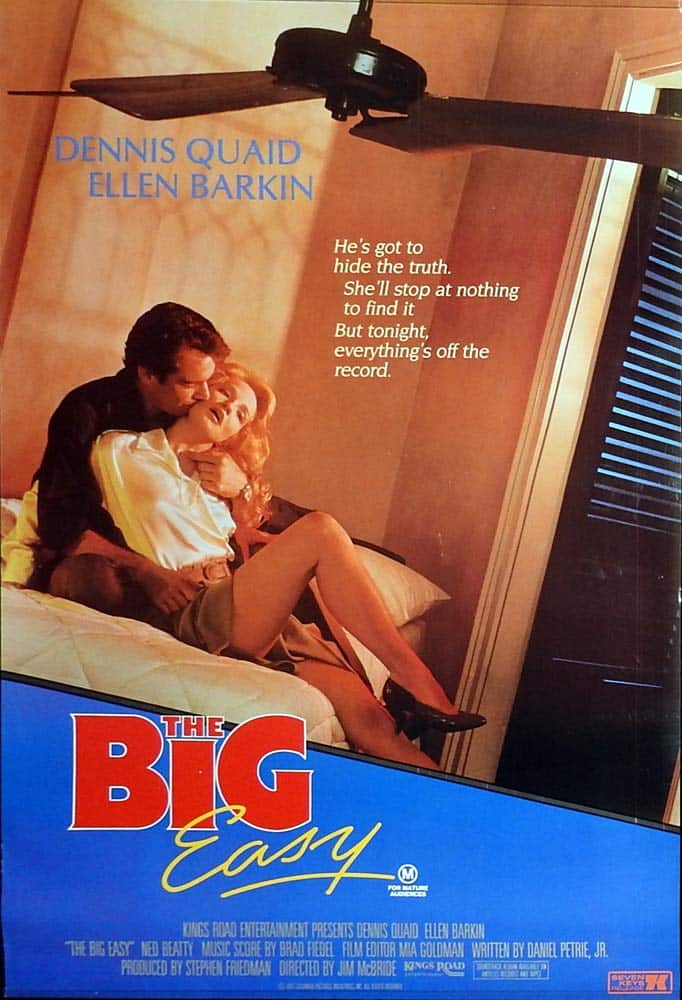 THE BIG EASY Original Australian Rolled One Sheet Movie Poster Dennis Quaid Ellen Barkin Ned Beatty