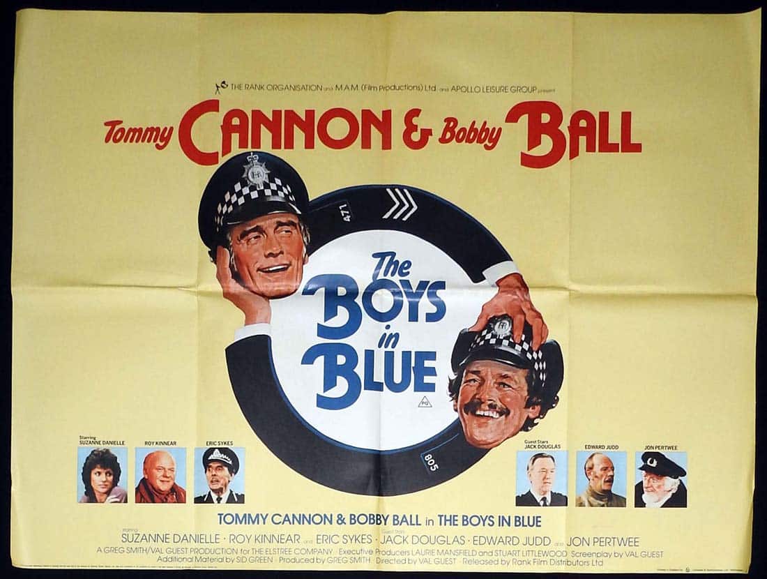THE BOYS IN BLUE Original British Quad Movie Poster Tommy Cannon Bobby Ball