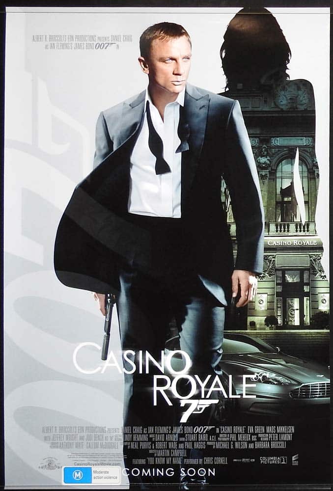 CASINO ROYALE Rolled Adv DS One sheet Movie poster Daniel Craig James Bond
