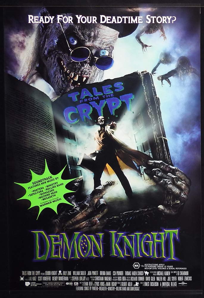 DEMON KNIGHT TALES FROM THE CRYPT Original Rolled One Sheet Movie Poster Billy Zane