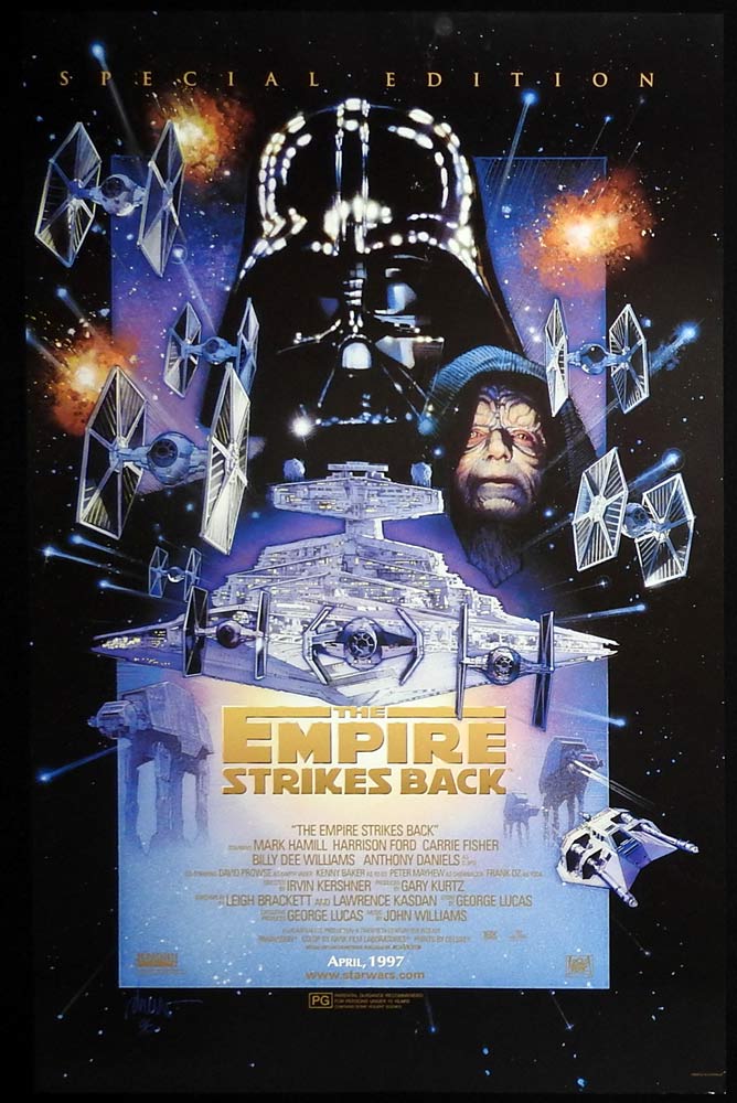 THE EMPIRE STRIKES BACK SPECIAL EDITION 1997 Original AU One Sheet Movie Poster