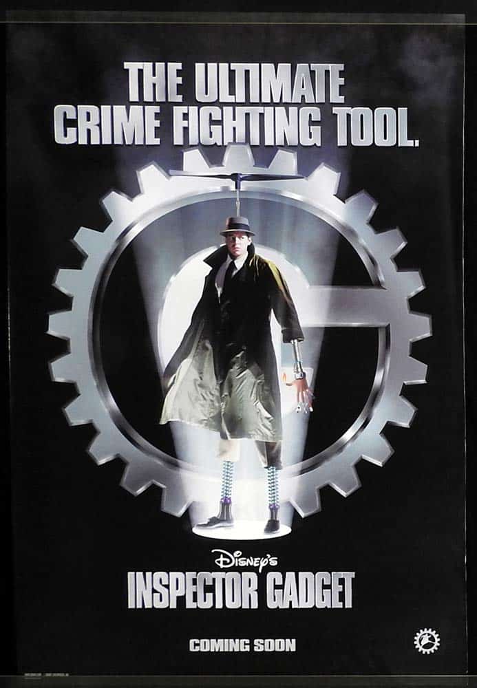 INSPECTOR GADGET Original ADV DS One Sheet Movie Poster Matthew Broderick Rupert Everett