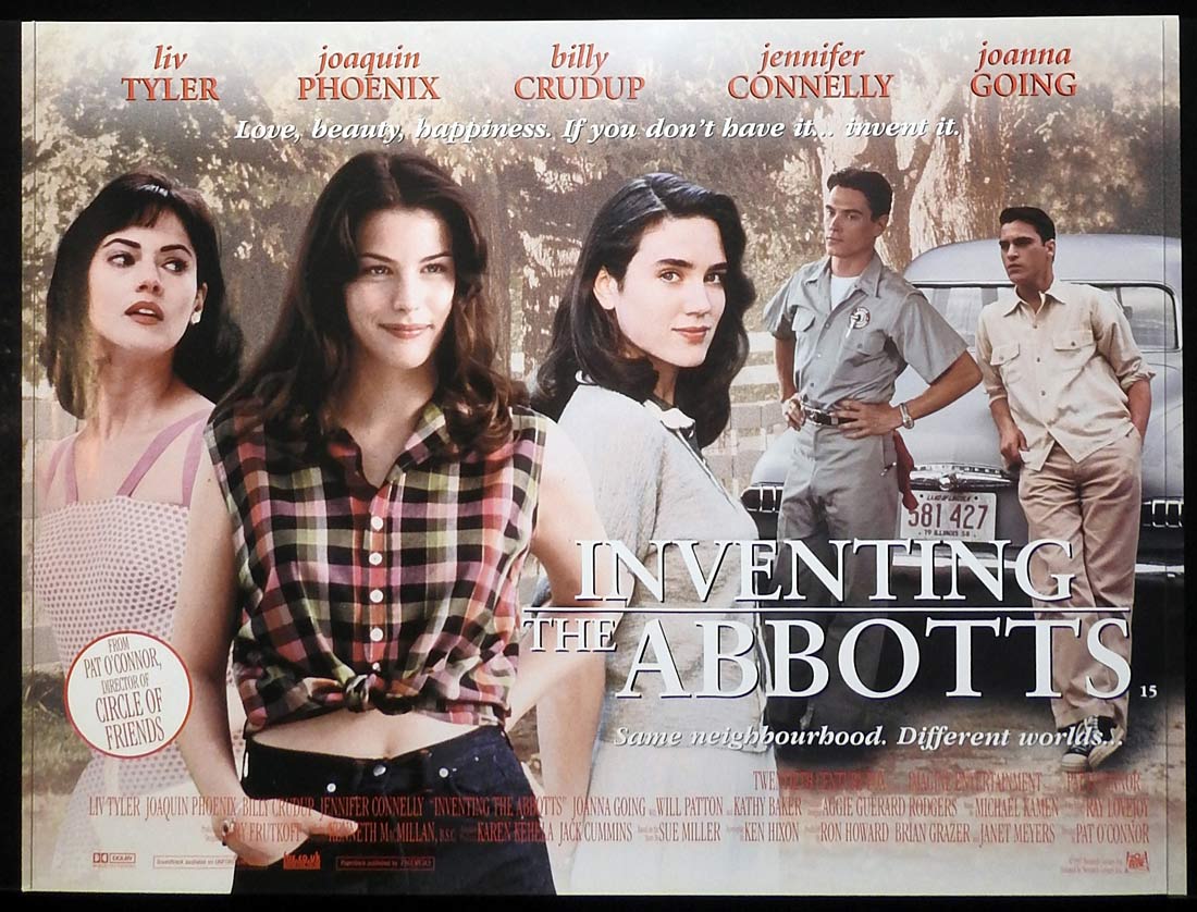 INVENTING THE ABBOTS Original British Quad Movie Poster Liv Tyler Joaquin Phoenix