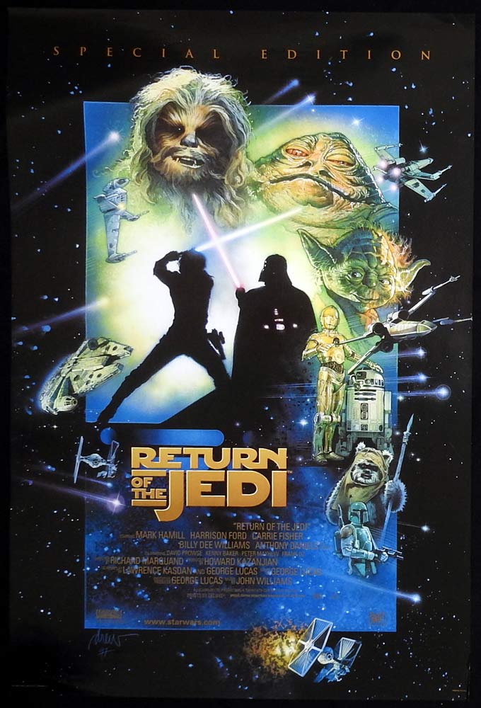 RETURN OF THE JEDI Special Edition 1997 Original US One Sheet Movie Poster