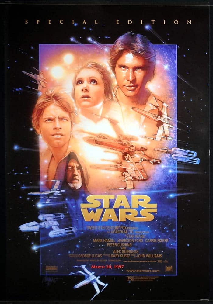 STAR WARS SPECIAL EDITION 1997 Original AU One Sheet Movie Poster B