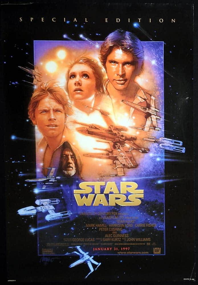 STAR WARS SPECIAL EDITION 1997 Original US DS One Sheet Movie Poster B