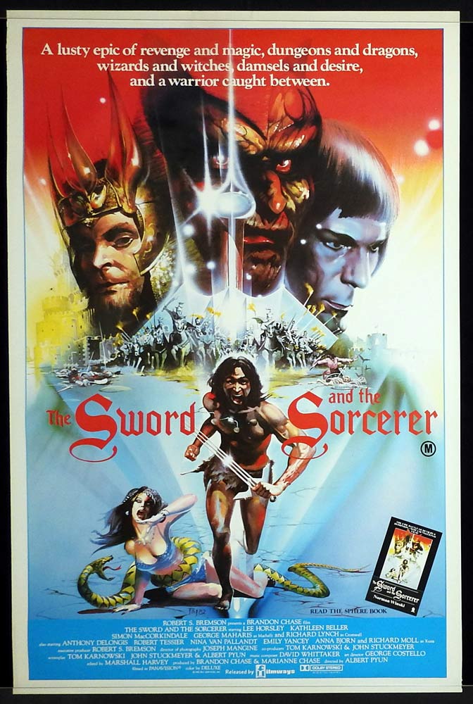 THE SWORD AND THE SORCERER Original Rolled One Sheet Movie Poster Kathleen Beller