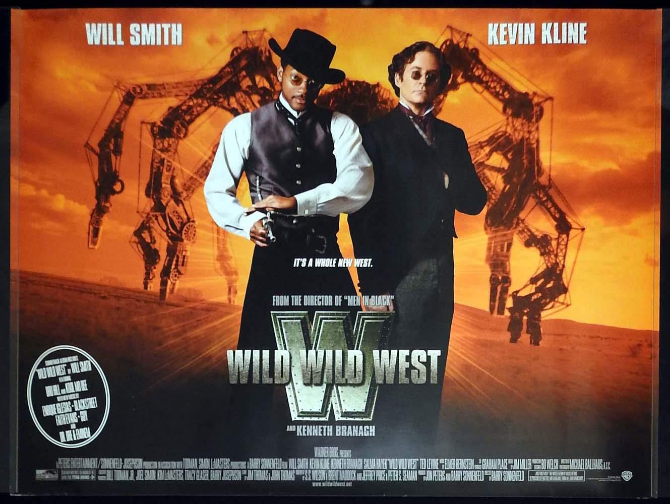 WILD WILD WEST Original DS British Quad Movie Poster Will Smith Kevin Kline