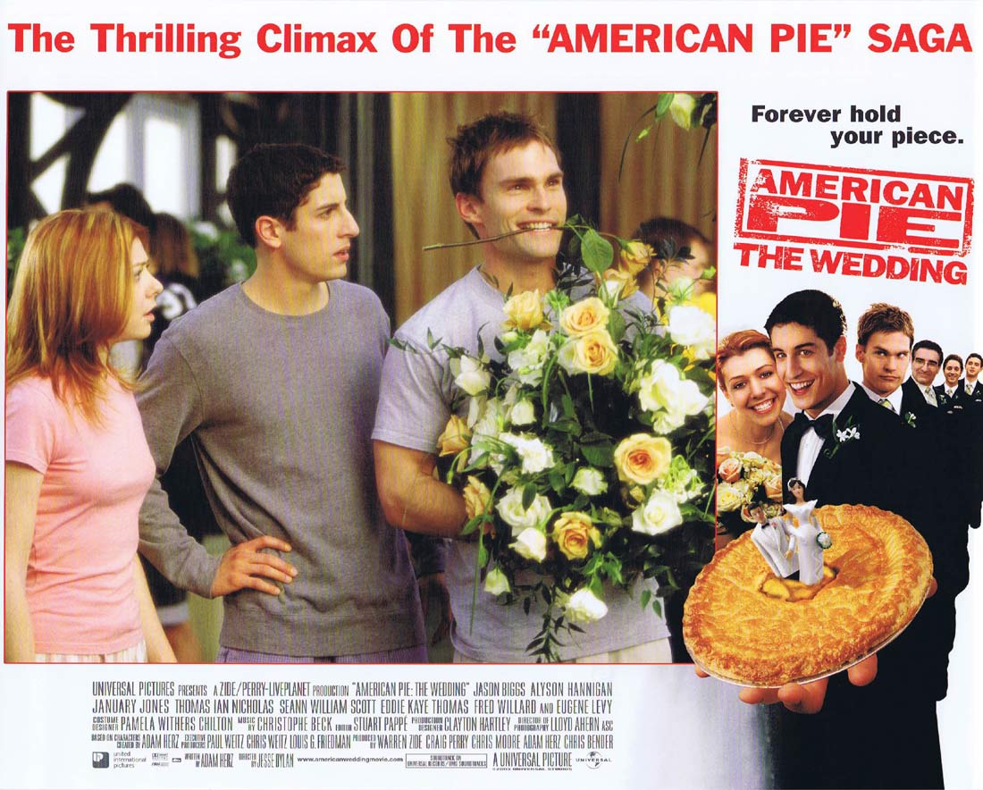 AMERICAN WEDDING Original Lobby Card 2 Jason Biggs American Pie