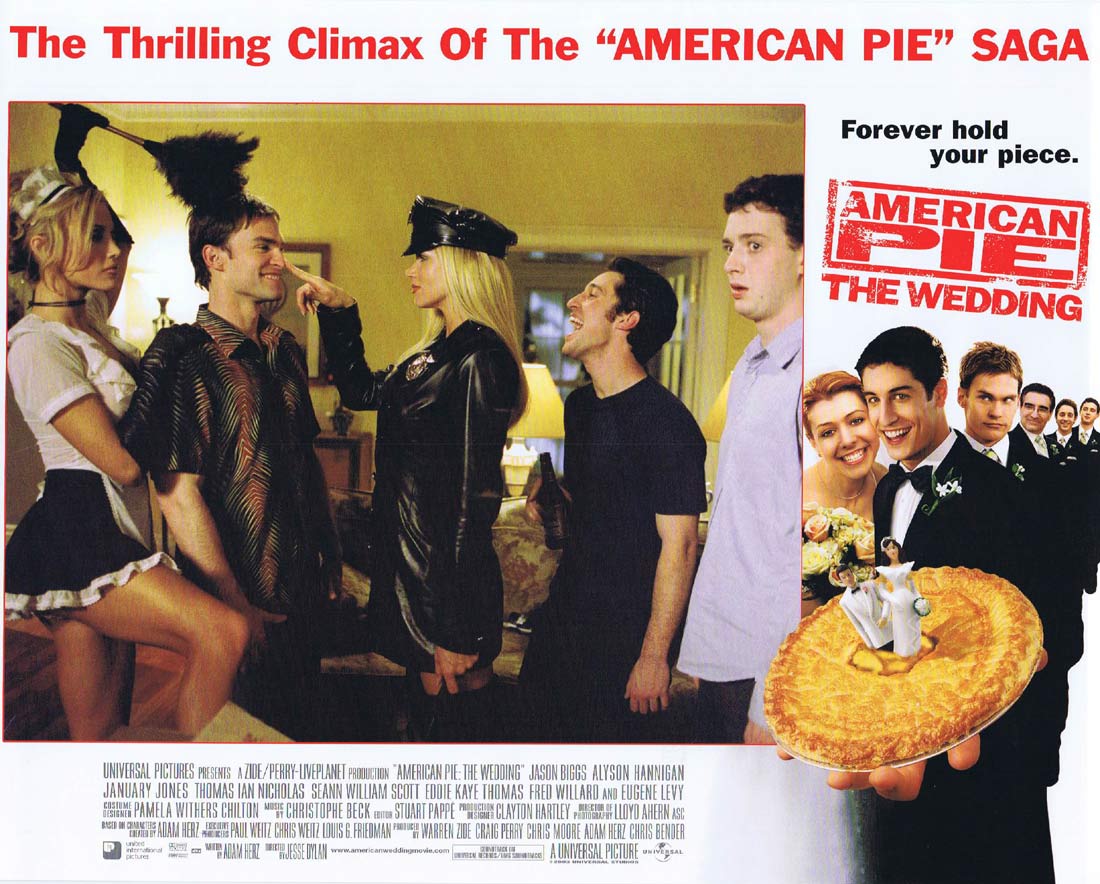 AMERICAN WEDDING Original Lobby Card 3 Jason Biggs American Pie