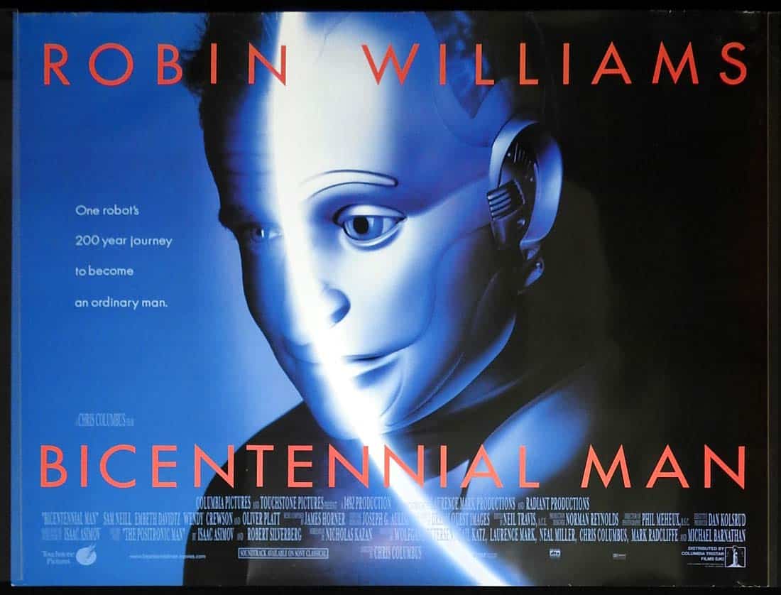 BICENTENNIAL MAN Original British Quad Movie Poster Robin Williams Sam Neill