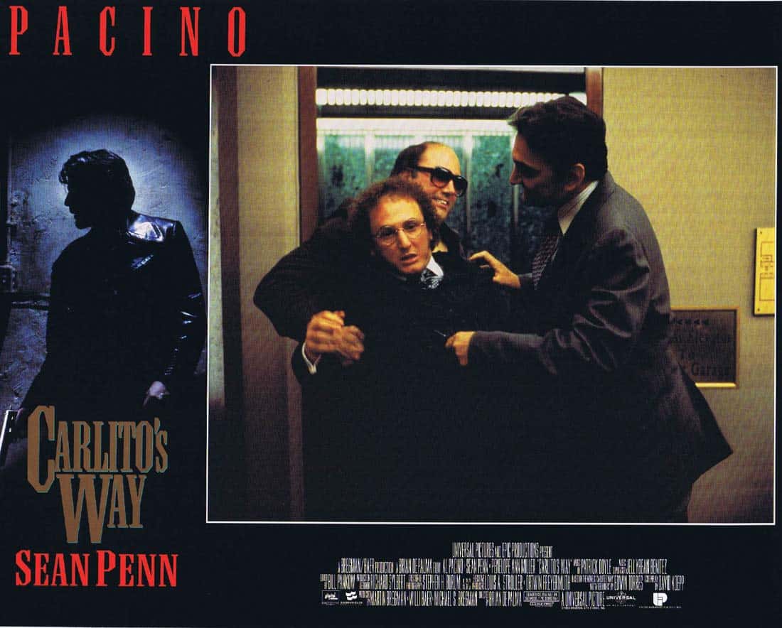CARLITO’S WAY Rare Original UK Lobby Card 2 Al Pacino Sean Penn Brian De Palma