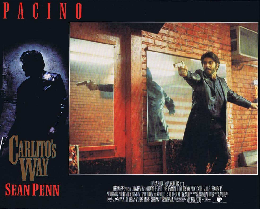 CARLITO’S WAY Rare Original UK Lobby Card 5 Al Pacino Sean Penn Brian De Palma