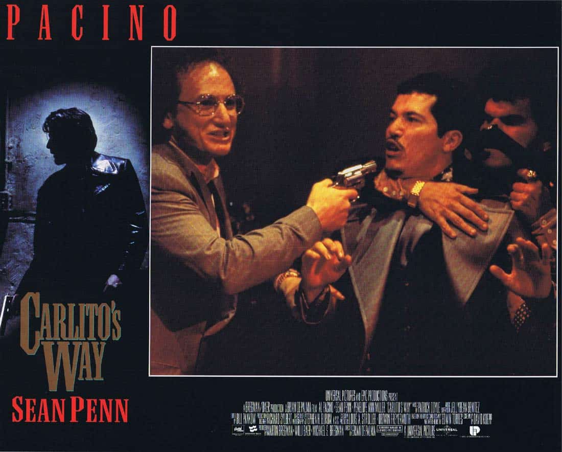 CARLITO’S WAY Rare Original UK Lobby Card 7 Al Pacino Sean Penn Brian De Palma