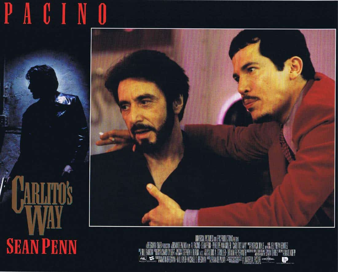 CARLITO’S WAY Rare Original UK Lobby Card 8 Al Pacino Sean Penn Brian De Palma