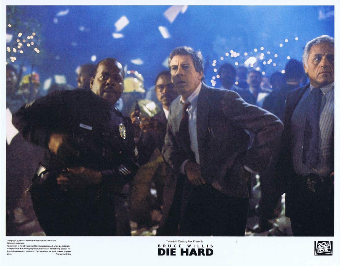 DIE HARD Original Lobby Card 7 Bruce Willis Alan Rickman Bonnie Bedelia